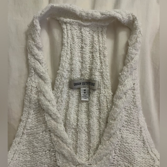 URBAN OUTFITTERS WHITE SWEATER CROP TOP - Picture 2 of 2